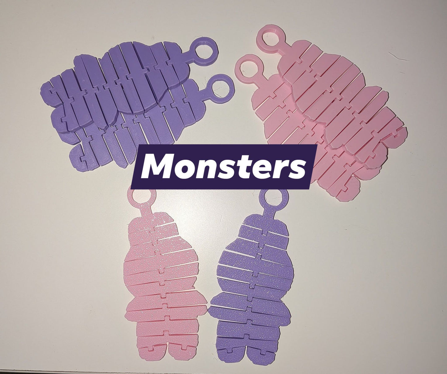 Labubu Inspired The Monsters Keyring Combo