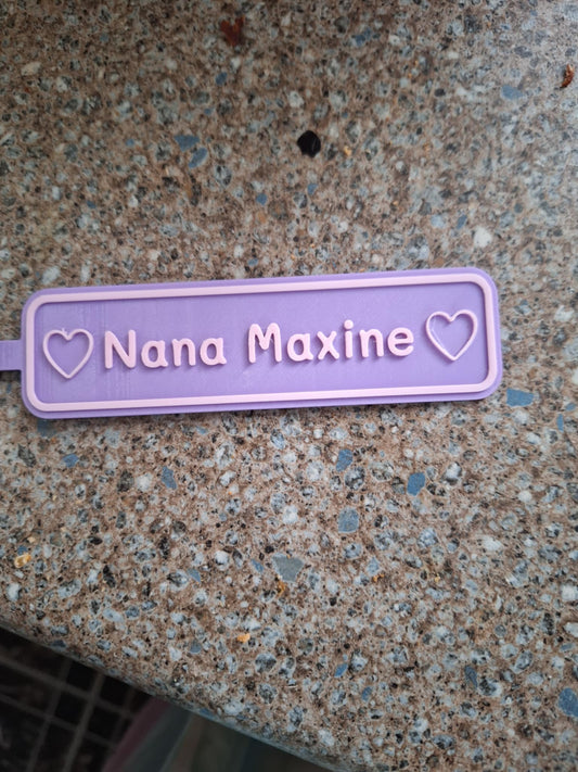 Custom Keyring Personalised with optional Emojis